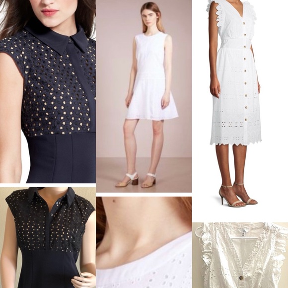 Eyelet summer dresses in my closet! Ann Taylor J crew size 8-10